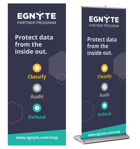 Design #3: V-Trak Retractable Banner (Protect data from the inside out)