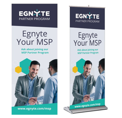 Design #2: V-Trak Retractable Banner (Egnyte Your MSP)
